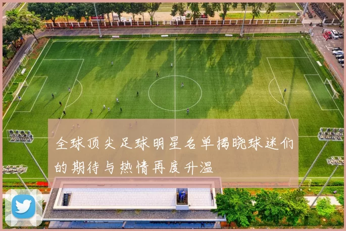 全球顶尖足球明星名单揭晓球迷们的期待与热情再度升温